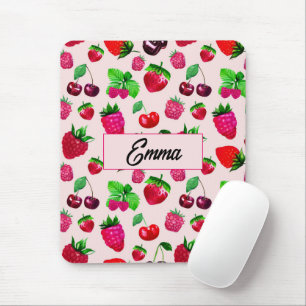 Tapis de souris personnalisé avec nom et motif de