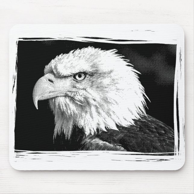 Tapis De Souris Personnalisé Eagle Head Moderne Pop Art Modèle pho (Devant)