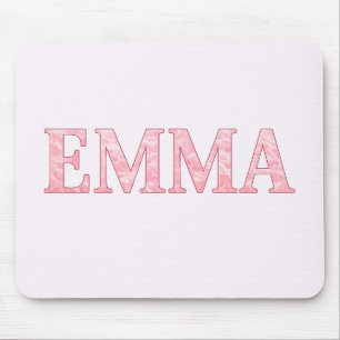 Tapis de souris personnalisé EMMA en marbre rose