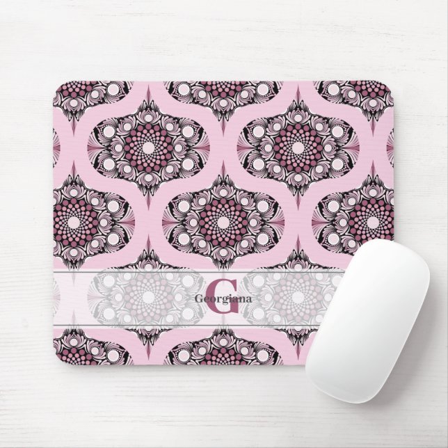 Tapis De Souris Personnalisé les années 70 Rose Dusky Cherry Bloss (Avec souris)