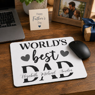 Tapis de souris personnalisé Meilleur Papa du mond