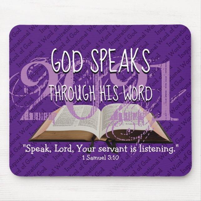 Tapis De Souris Personnalisé N'IMPORTE QUELLE ANNÉE Bible chrétien (Devant)