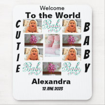Personnalisé Nouveau bébé 11 Photo Collage