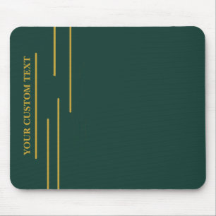 Tapis de souris personnalisé vert émeraude