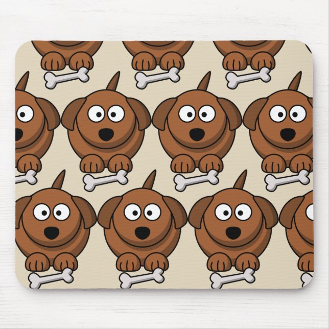 Tapis De Souris Personnaliser Chien mignon pour les enfants (Devant)