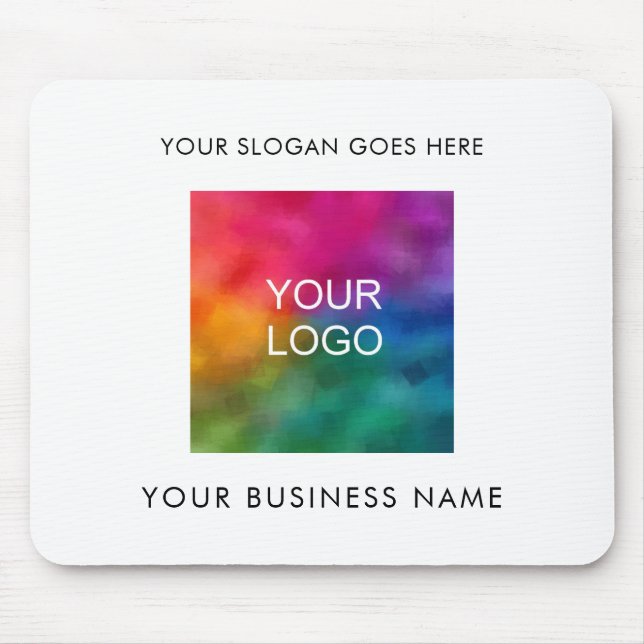 Tapis De Souris Personnaliser Logo Entreprise Ajouter votre texte (Devant)