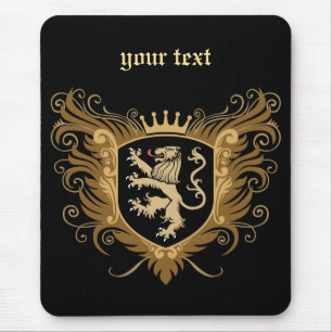 Tapis De Souris Personnalisez la crête de lion [foncée]