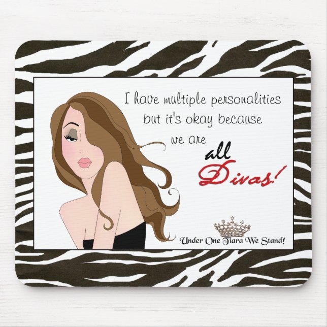 Tapis De Souris Personnalités Multiples / Sous Une Seule Tiara Nou (Devant)