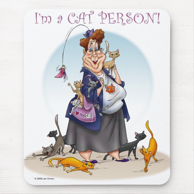 Tapis De Souris personne de chat (Devant)