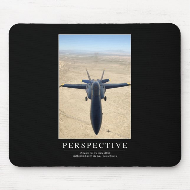 Tapis De Souris Perspective : Citation inspirante 1 (Devant)