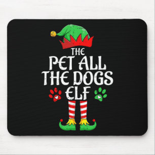 Tapis De Souris Pet Tous Les Chiens Elf Xmas Correspondant Famille