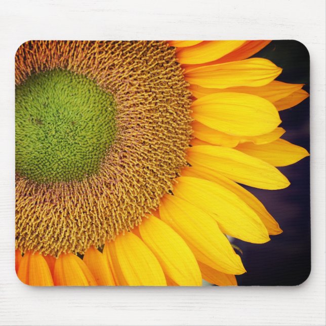 Tapis De Souris Pétales de fleurs de tournesol (Devant)