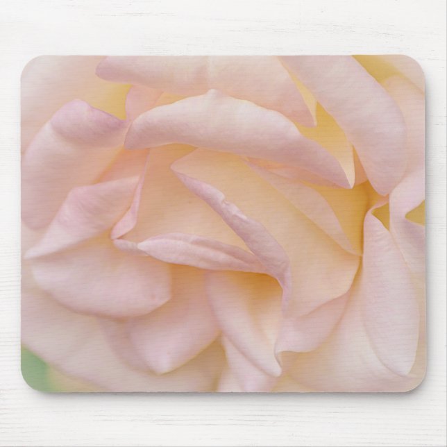 Tapis De Souris Pétales Rose Rose Blush Art Pad Souris (Devant)