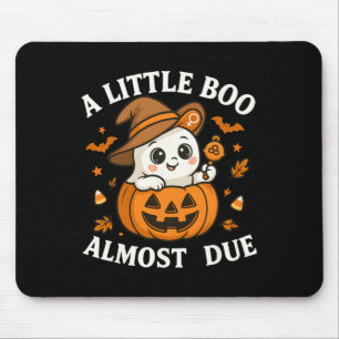 Tapis De Souris Petit Bois Est Presque Dû Halloween Grossesse Reve