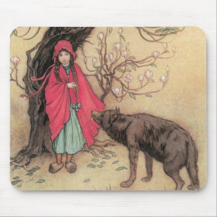 Tapis De Souris Petit Chaperon Rouge vintage par Warwick Goble