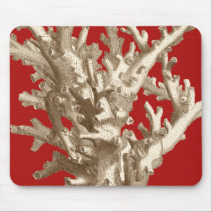 Tapis De Souris Petit corail en rouge