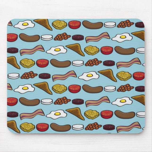 Tapis De Souris Petit déjeuner frit (Devant)
