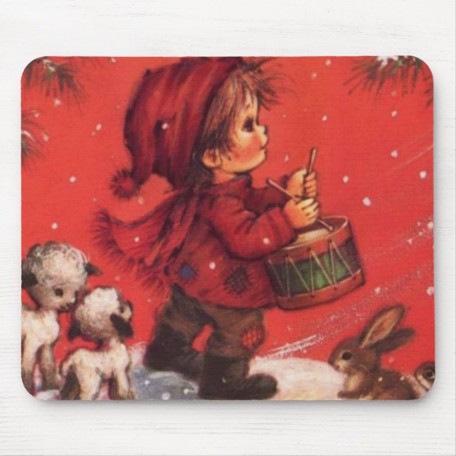 Tapis De Souris petit garçon de batteur (Devant)