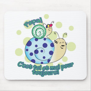 Tapis De Souris Petit papa d'à de garçon