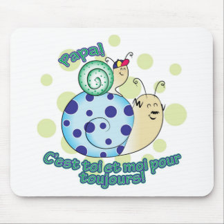 Tapis De Souris Petit papa d'à de garçon