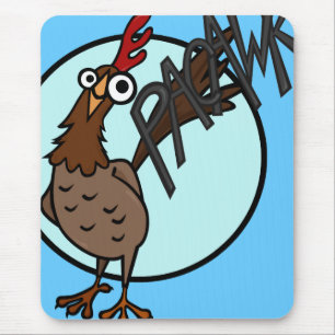 TAPIS DE SOURIS PETITE CARTOUCHE FUNNY POULET MOUSE PAD