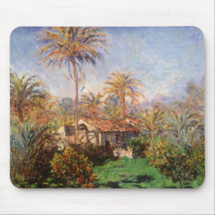 Tapis De Souris Petite ferme rurale à Bordighera par Claude Monet