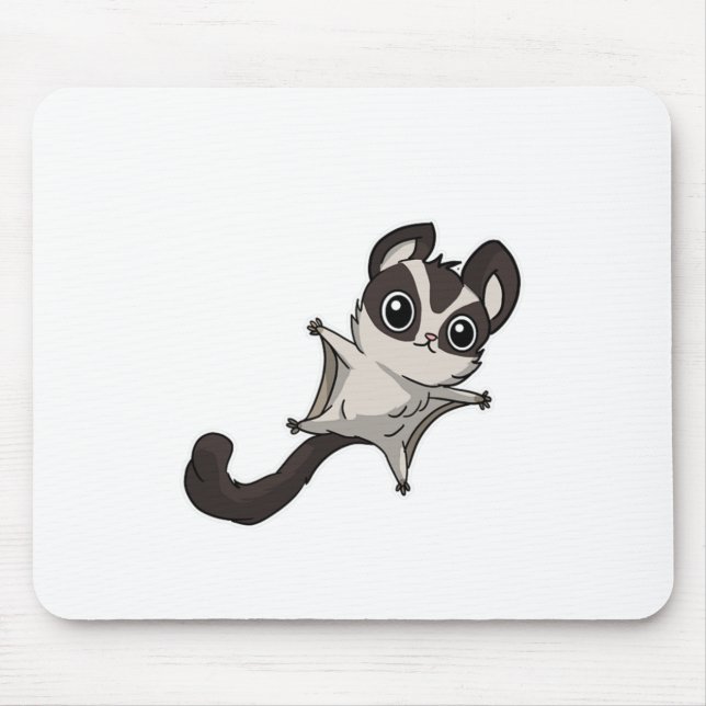 Tapis De Souris Petite Glider de sucre mignonne Cadeau animal (Devant)