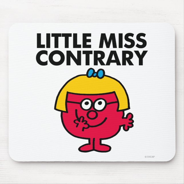 Tapis De Souris Petite Miss Contraire (Devant)
