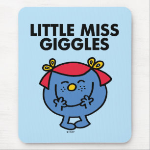 Tapis De Souris Petite Miss Giggles   Lettres noires