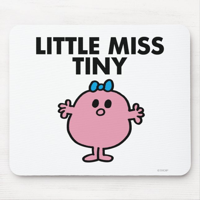 Tapis De Souris Petite Miss Tiny | Lettres noires (Devant)