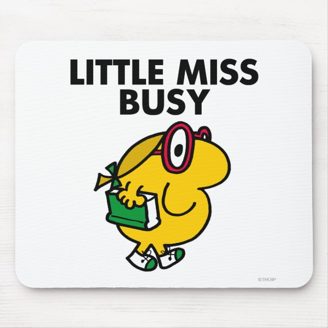 Tapis De Souris Petite Mlle Busy | Heure de lecture (Devant)