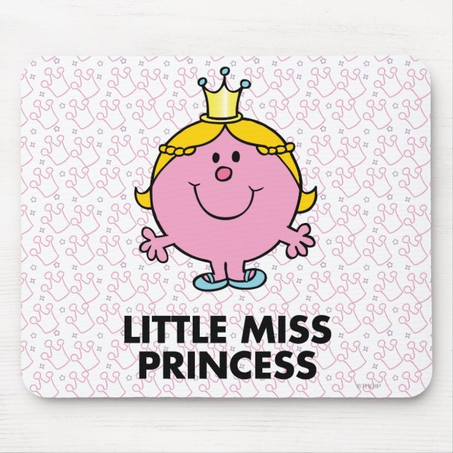 Tapis De Souris Petite Mlle Princesse | Arrière - plan de la Couro (Devant)