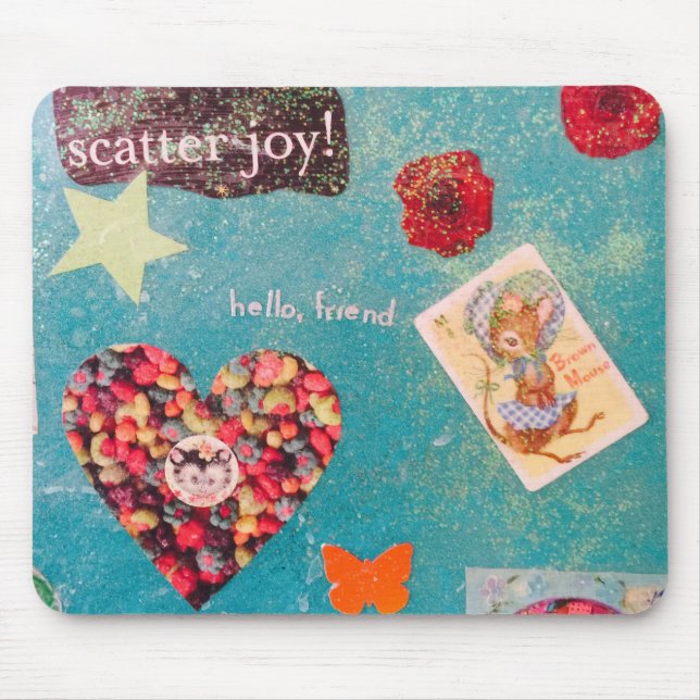 Tapis De Souris Petite protection de souris encourageante douce (Devant)