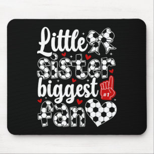 Tapis De Souris Petite Sœur Soccer Sœur de joueur de football