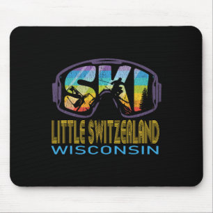 Tapis De Souris Petite Suisse du Wisconsin vacances de ski