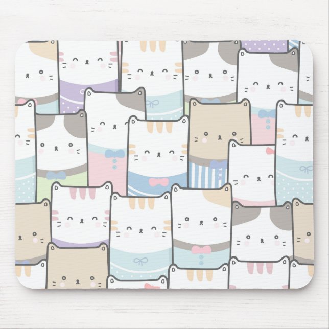 Tapis De Souris Petits chatons mignons (Devant)