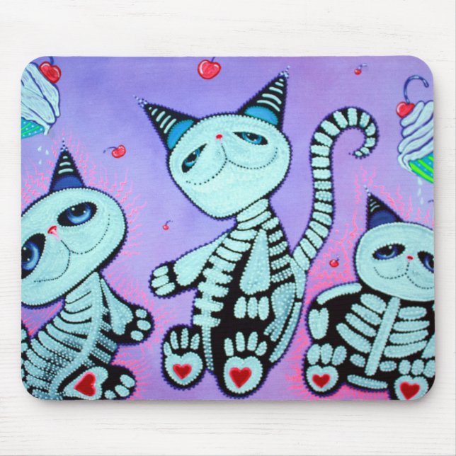 Tapis De Souris Petits gâteaux de chat de Kitty (Devant)