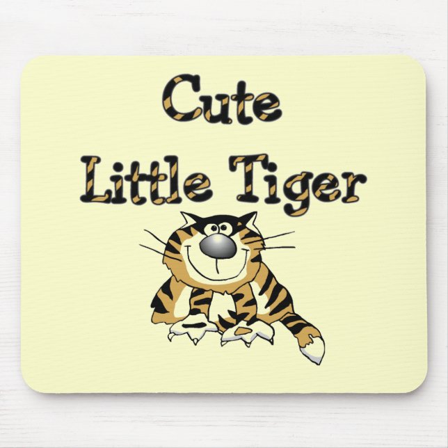 Tapis De Souris Petits T-shirts et cadeaux mignons de tigre (Devant)