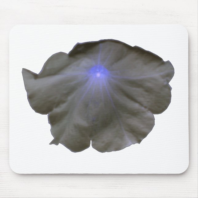 Tapis De Souris Pétunia Mousepad noir et bleu (Devant)