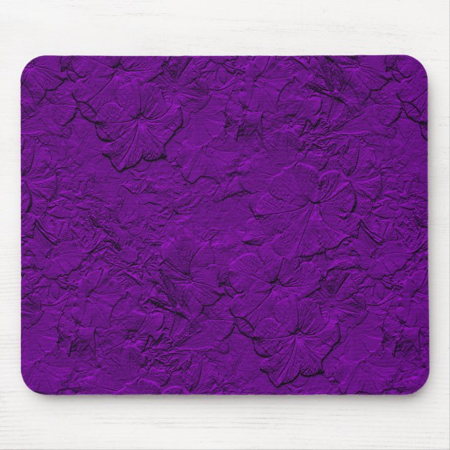 Tapis De Souris Pétunias sculpté, Mousepad pourpre (Devant)