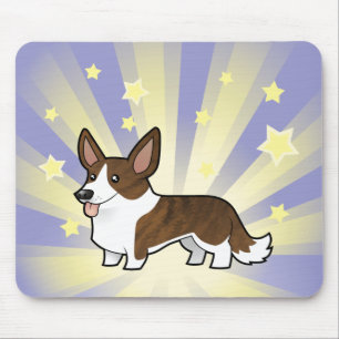 Tapis De Souris Peu de corgi de Gallois de cardigan d'étoile