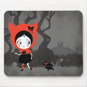 Tapis De Souris Peu de mousepad rouge de capuchon