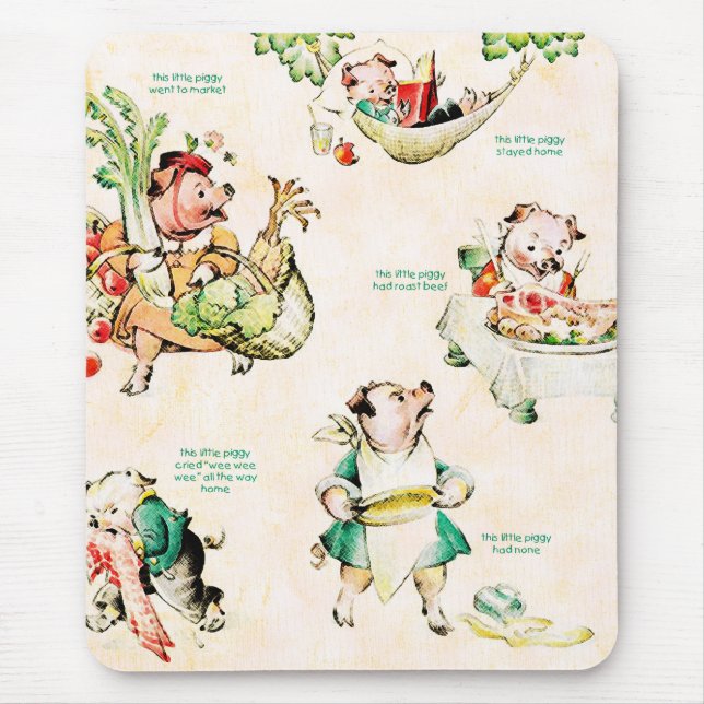 Tapis De Souris Peu de Piggies Mousepad (Devant)