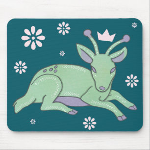 Tapis De Souris Peuple de cerfs extraterrestres Art folklorique