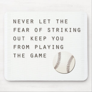 Tapis De Souris peur de frapper le baseball moderne inspirant