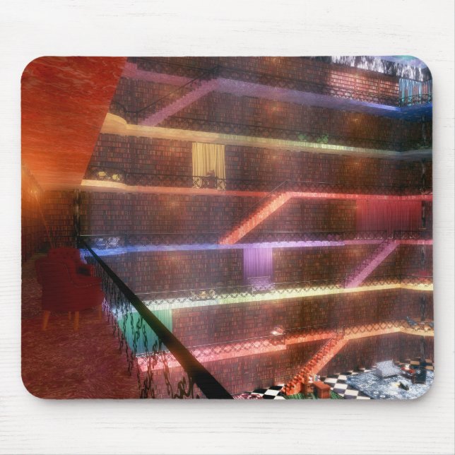 Tapis De Souris Phantastes : La Bibliothèque du Palais Mousepad (Devant)