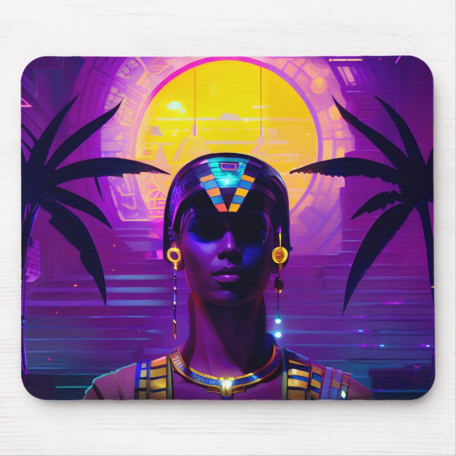Tapis De Souris Pharaon Synthwave (Devant)