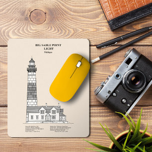 Tapis De Souris Phare de Big Sable Point - Michigan - SBD