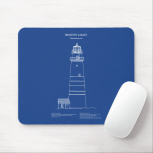 Tapis De Souris Phare de Boston - Massachusetts - AD