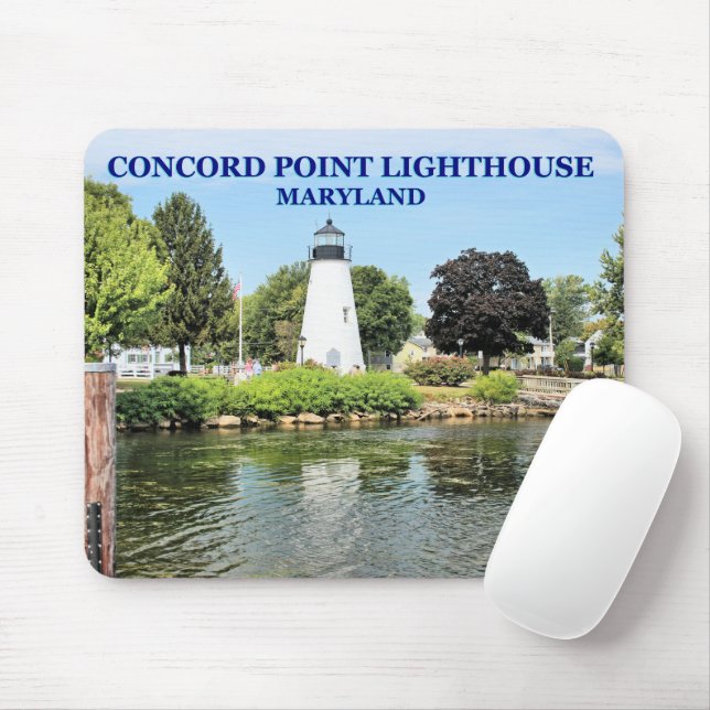 Tapis De Souris Phare de Concord Point, Maryland Mousepad (Avec souris)